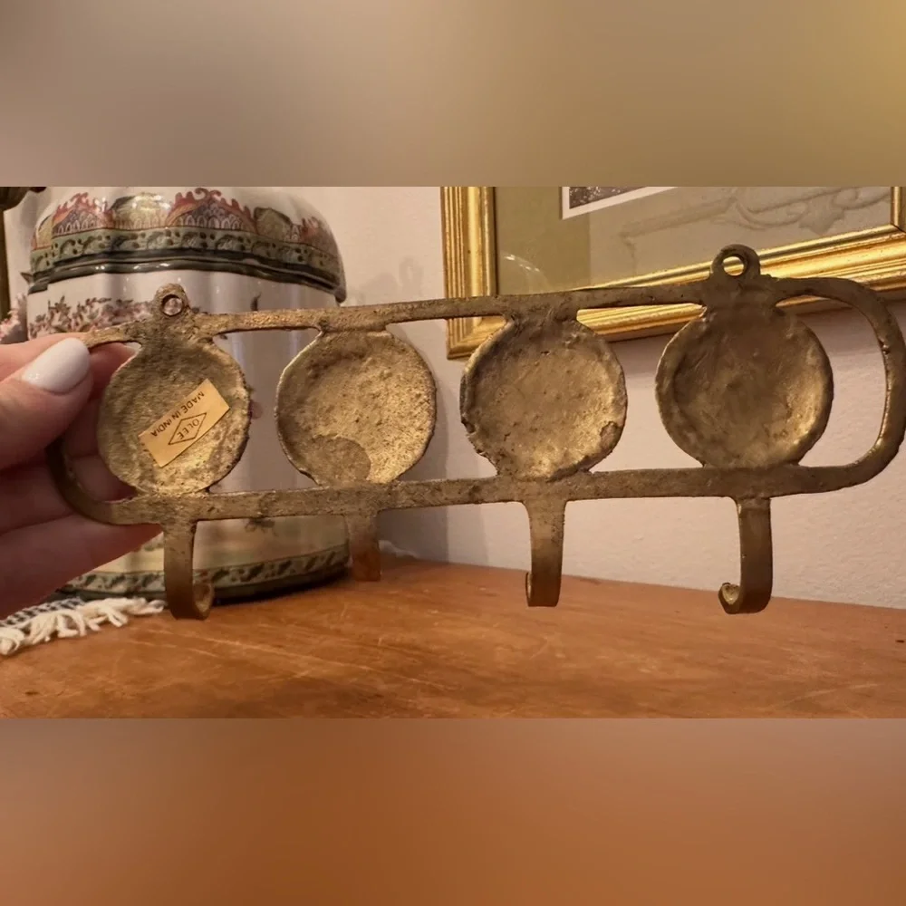 Vintage Brass Gold Shell Wall Hook Key Holder Decorative Home Wall Decor Coastal